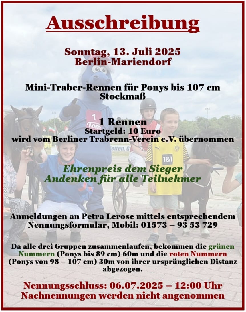 2025 07 13 Ausschreibung Berlin Mariendorf