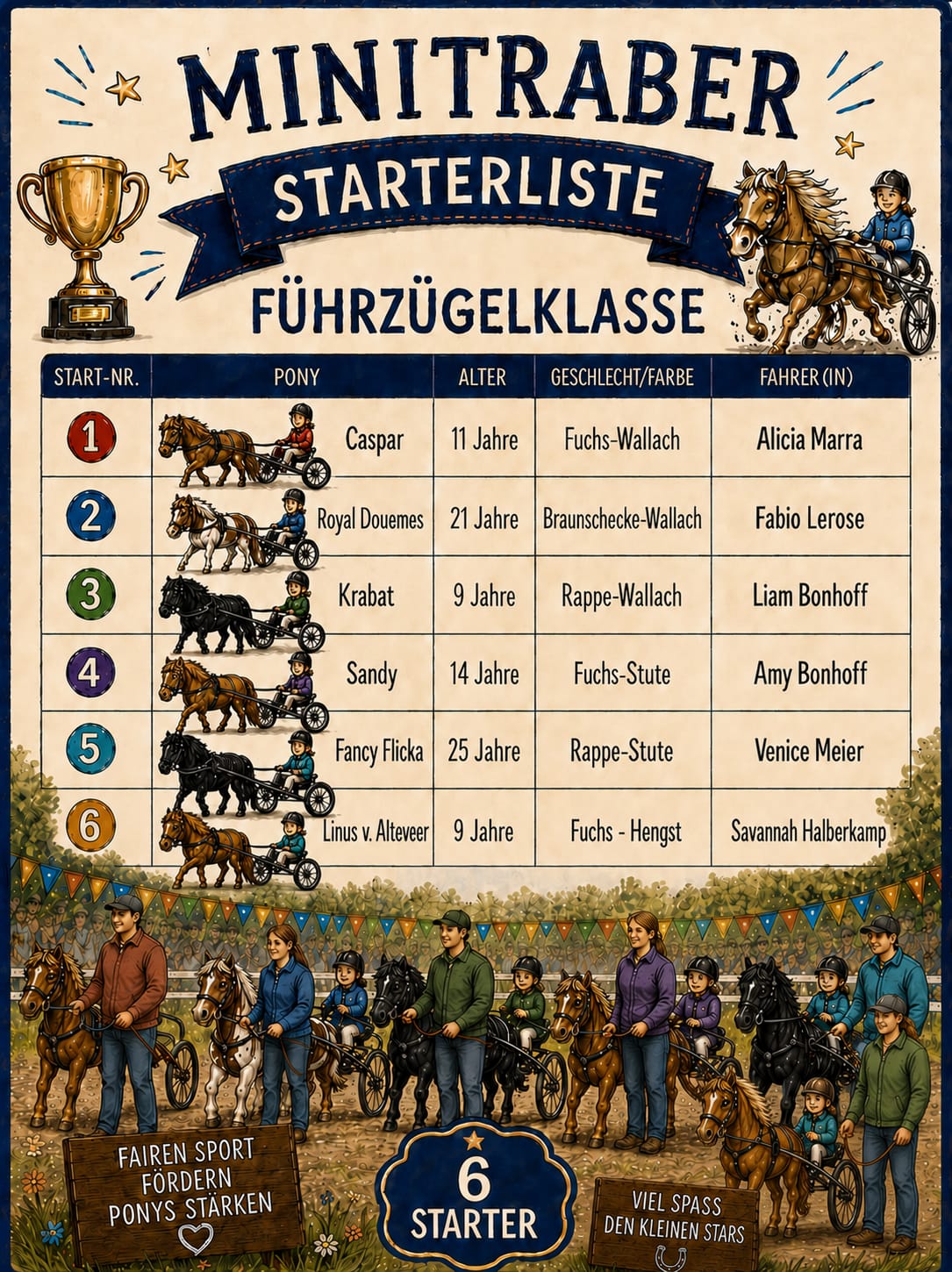 2026 06 13 Moenchengladbach Starterliste Führzügelklasse